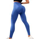 Leggings oliwex Resistance Band anticelulite para mulheres azul-cinza