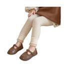 Leggings Para Meninas Com Forro De Fleece, Quentes E Em Cores Sólidas, Outono 2024
