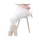 Leggings Slim Fit De Renda Para Mulheres, Calças Casuais Respiráveis De Verão Em Preto, Branco E