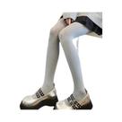 Leggings Térmicas Opacas Slim Fit Para Mulheres, Confortáveis E Quentes, Meias Brancas Para Outono E