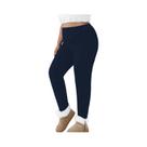 Leggings Térmicas plus Size Com Forro De Fleece Para Mulheres, Cintura Baixa, Para Yoga, Corrida E