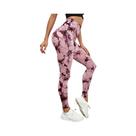 Leggings Tie Dye De Cintura Alta Com Efeito Push up Para Mulheres, Calças De Ginástica Sexy Sem