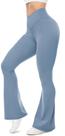 Leggings UEU Flare V Crossover, cintura alta, calças de ioga femininas