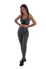Leggings ziper em cós alto Leggings ziper em cós alto