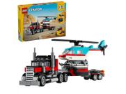Lego 31146 Creator 3 em 1 - Caminhão de Plataforma com Helicóptero 270 peças