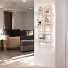 Lego 5 Prateleiras Lisboa Branco/Cobre