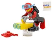 LEGO City Scuba Diver com scooter subaquático e caranguejo