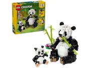 Lego Creator 3 em 1 Animais Selvagens Família Panda 31165 - 626 Peças