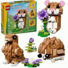 LEGO Creator 3 em 1 Hamster Adorável C/ Flor 166 Pçs 7+31376