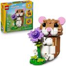 Lego Creator 3 em 1 Hamster Fofo Com Flor 31376 - 166 Peças Cor: Marrom