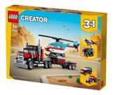 Lego Creator Caminhão Plataforma Com Helicóptero (31146)