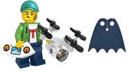Lego Minifigures Series 20 Drone Boy com capa azul de 5 cm de altura