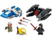 LEGO Star Wars Microfighters AWing Vs Tie Silencer 75196 Kit De Combate 188 Peças