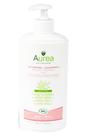 Leite corporal Aurea Aloe Vera enriquecido com 400 ml restaura a elasticidade