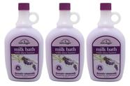 Leite de banho Bath Village Naturals Therapy Ultra-Moist 828 ml, pacote com 3