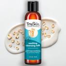 Leite de limpeza TruSkin Soothing para pele sensível facial 125 ml