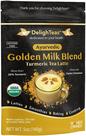 Leite em pó dourado DelighTeas Organic com açafrão 150 ml