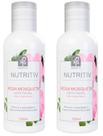 LEITE FACIAL ROSA MOSQUETA NUTRITIV 120ml NATUFLORES kit 2und