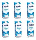 Leite Italac Integral Longa Vida Com Tampa 1l Kit 6 Unidade