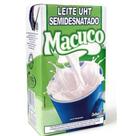 Leite semi desnatado macuco