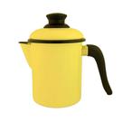 Leiteira 10 Esmaltada Amarela - 900 ml - Ewel