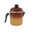 Leiteira 16 Esmaltada Marrom degradê - 1800 ml - Ewel