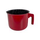 Leiteira Caneca Cerâmica Antiaderente Indução 1,8L Vermelha Mimo Style