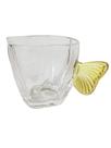 Leiteira de Vidro com alça Butterfly dourada 230ml - Lembrei de Você
