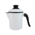Leiteira Esmaltada C/ Tampa Cabo Baquelite Branca 900ml-Ewel Leiteira Esmaltada C/ Tampa Cabo Baquelite Branca 900ml-Ewel