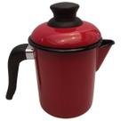 Leiteira Esmaltada Ewel No 10 - 900 ml Vermelho