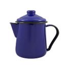 Leiteira esmaltada tradicional mãe ágata 12cm - 1,1l - ewel azul escuro