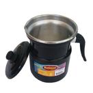Leiteira Fervedor Com Apito Preta Esmaltada 1.6l Belmar