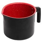 Leiteira Fervedor de Indução Revestimento Antiaderente Cerâmica Preto e Vermelho 1,7L - Lyor