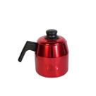 Leiteira fervedor vermelha Rubi craqueada com tampa 1,2 L Leiteira fervedor vermelha Rubi craqueada com tampa 1,2 L