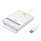 Leitor CAC Recbot C USB C Militar Smart Card Leitor branco