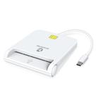 Leitor CAC ZOWEETEK Military USB C para Mac/Windows/Linux branco