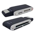 Leitor De Cartão 5 Em 1 Usb 2.0 Sd Micro Sd Cf Xd Ms T-f F3 Preto E Prata Leitor De Cartão 5 Em 1 Usb 2.0 Sd Micro Sd Cf Xd Ms T-f F3 Preto E Prata