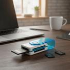 Leitor de Cartão de Memória 4 em 1 USB 2.0 SD Micro SD MS