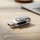 Leitor de Cartão de Memória 4 em 1 USB 2.0 SD Micro SD MS
