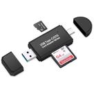 Leitor de cartão de memória FLAGTOP 2 em 1 SD 3.0 portátil de alta velocidade Leitor de cartão de memória FLAGTOP 2 em 1 SD 3.0 portátil de alta velocidade