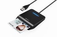 Leitor de cartão inteligente AKERU EAL-20 CAC com indicador LED preto