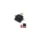 Leitor de cartão sd com adaptador usb/ tipo c/ lightning ios
