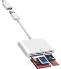 Leitor de cartão SD Fubiaofei 5 em 1 USB USB-C com conector duplo