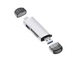 Leitor De Cartão Usb-c/USB/Mini-USB Cartão SD/TF/USB D-398 Leitor De Cartão Usb-c/USB/Mini-USB Cartão SD/TF/USB D-398