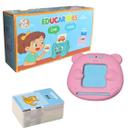 Leitor De Cartões Bilíngue Infantil Educativo Com 112 Cartas E 224 Palavras De Aprendizado Em Duas Línguas For Kids