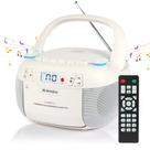 Leitor de cassetes de CD Boombox M-Amazup Rádio Bluetooth