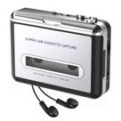 Leitor de cassetes Mersoco Compact Tape para MP3 prateado com fone de ouvido