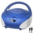 Leitor de CD Boombox Gueray Suporte AUX para rádio FM portátil