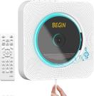 Leitor de CD portátil AONCO Bluetooth montado na parede com alto-falante