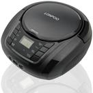 Leitor de CD portátil Boombox LONPOO Rádio FM USB Bluetooth